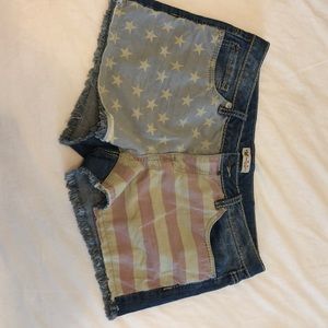 American flag jean shorts! Never worn!